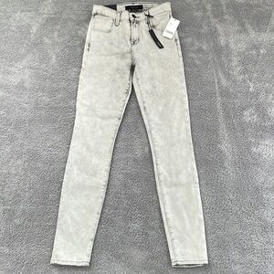 J Brand Alana High Rise Crop Skinny Jean Women's 24 Cotton Stretch Neutral